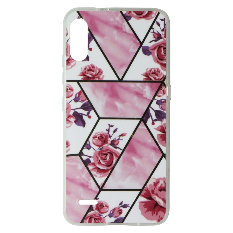 Mybat Protective Fashion Slim Case for LG K22 - Rose/Pink Marble