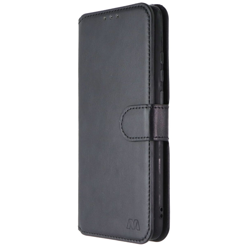 MyBat MyJacket Wallet Folio Case for Samsung Galaxy A02s - Black Leather