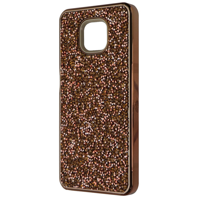 MyBat Dual Layer Case for Motorola Moto G Power (2021) - Rose Gold Rhinestone