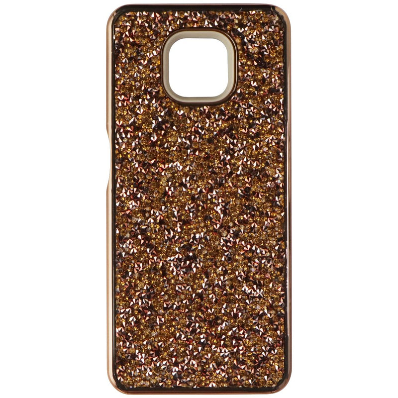 MyBat Dual Layer Case for Motorola Moto G Power (2021) - Rose Gold Rhinestone