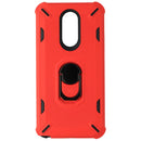 MyBat Premium Hard Case with FingerRing for LG Stylo 5 - Red/Black