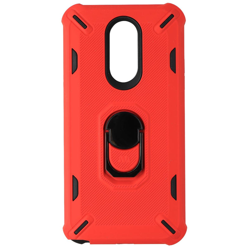 MyBat Premium Hard Case with FingerRing for LG Stylo 5 - Red/Black