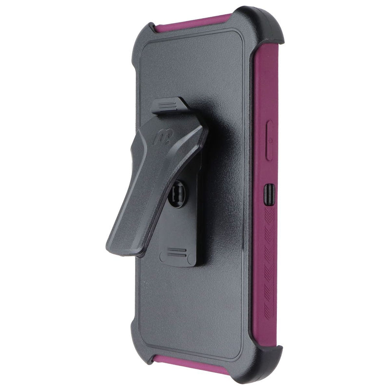 MyBat Pro Maverick Series Case and Holster for Apple iPhone 14 Pro Max - Plum