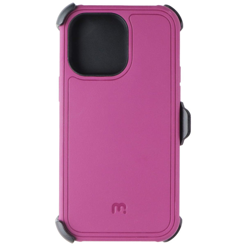 MyBat Pro Maverick Series Case and Holster for Apple iPhone 14 Pro Max - Plum