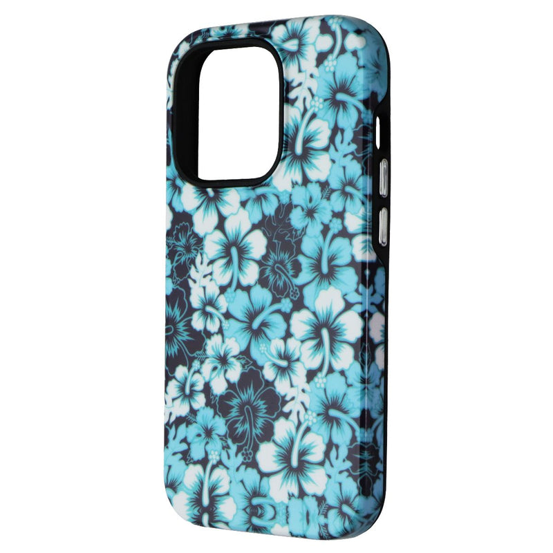 MyBat Pro Fuse Series Case for MagSafe Apple iPhone 14 Pro - Blue Hibiscus