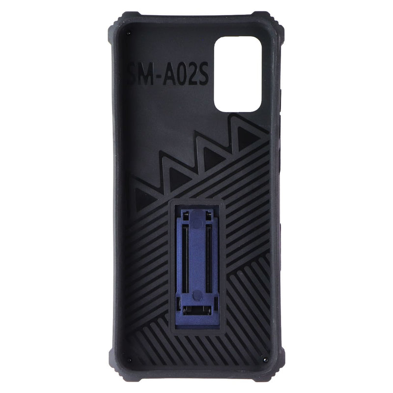 MyBat Sturdy Hybrid Series Kickstand Case for Samsung Galaxy A02s - Blue / Black