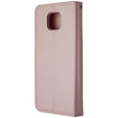 Mybat Leather Folio Case for Motorola Moto G Power (2021) - Pink