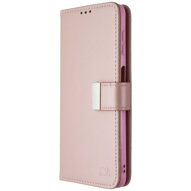 Mybat Leather Folio Case for Motorola Moto G Power (2021) - Pink