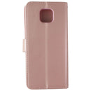Mybat Leather Folio Case for Motorola Moto G Power (2021) - Pink