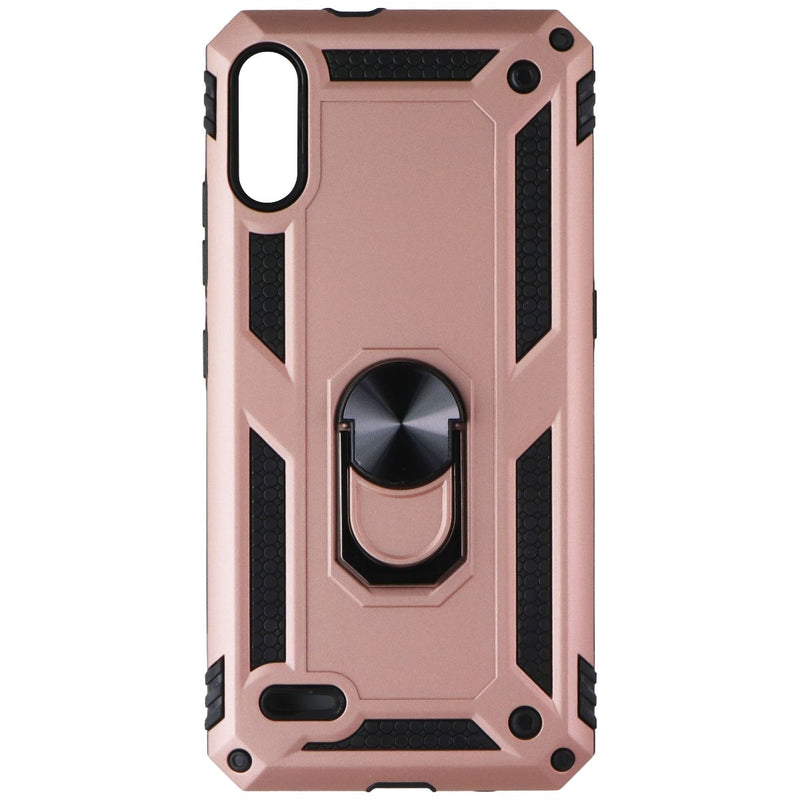 MyBat Pro Anti-Drop Series Ring Stand Case for LG K22 - Rose Gold / Black