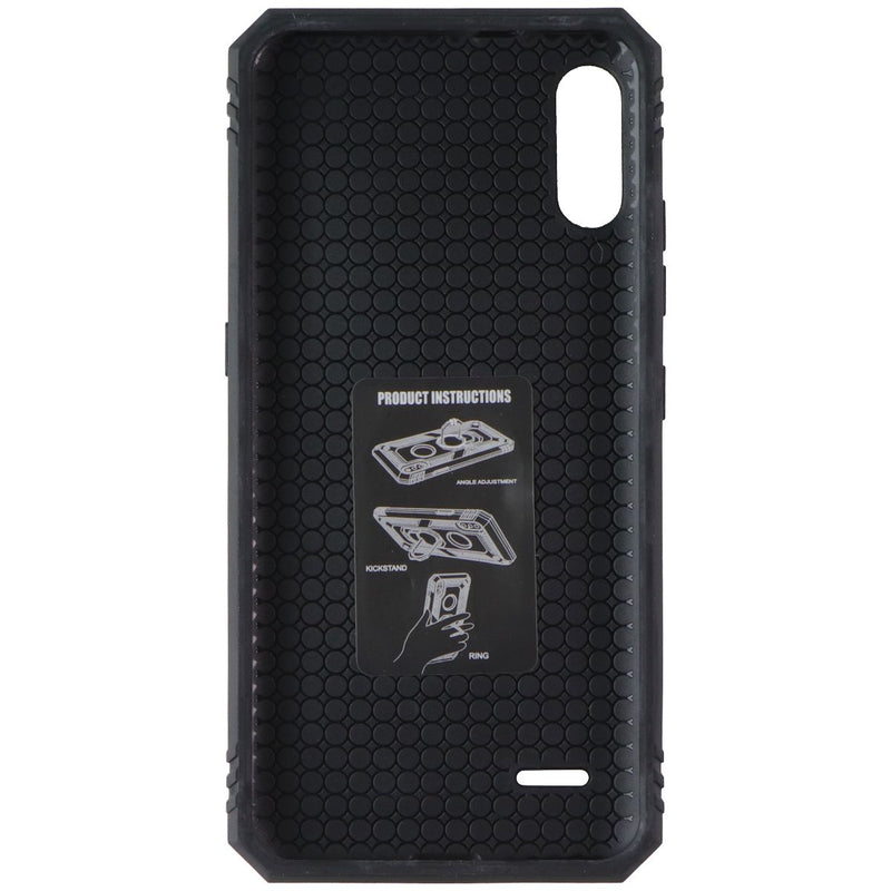 MyBat Pro Anti-Drop Series Ring Stand Case for LG K22 - Rose Gold / Black