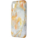 MyBat Premium Dual Layer Case for Motorola Moto E6 - Orange/Gray Marble