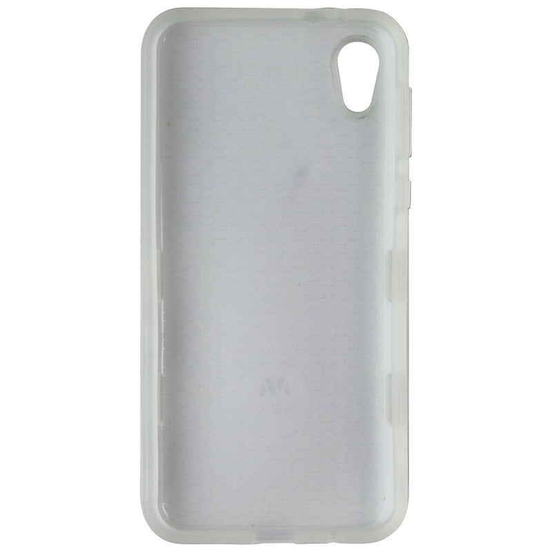 MyBat Premium Dual Layer Case for Motorola Moto E6 - Orange/Gray Marble