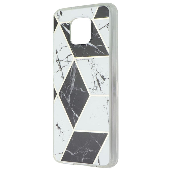 Mybat Fusion Series Case for Motorola Moto G Power (2021) - Black/White Marble