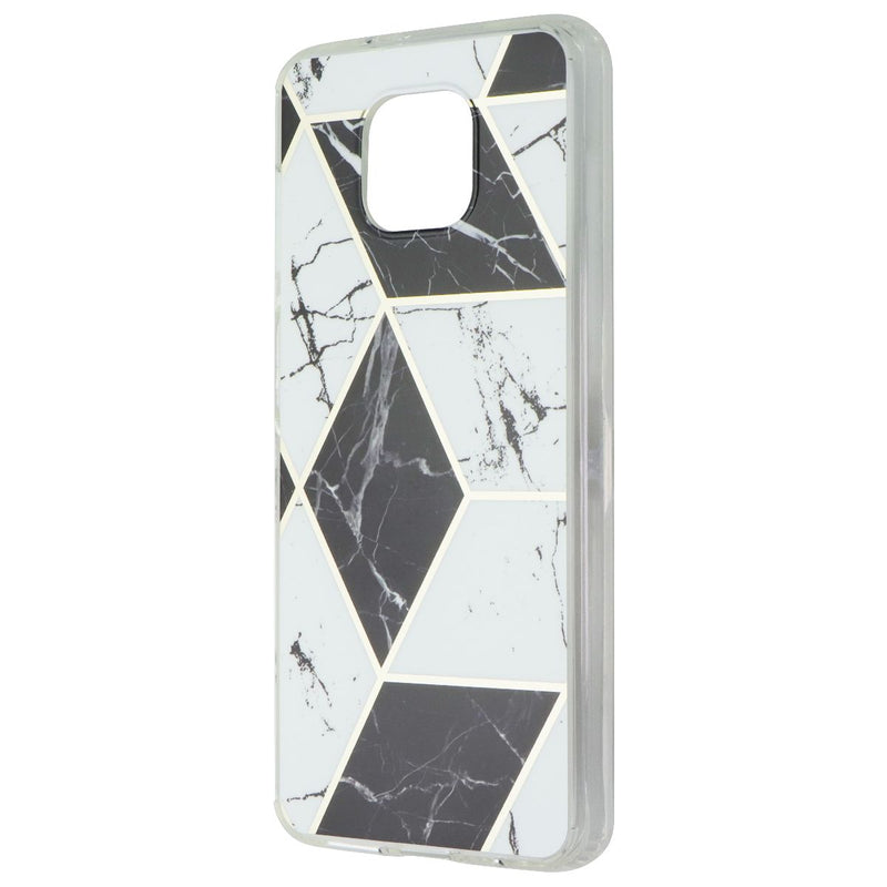 Mybat Fusion Series Case for Motorola Moto G Power (2021) - Black/White Marble