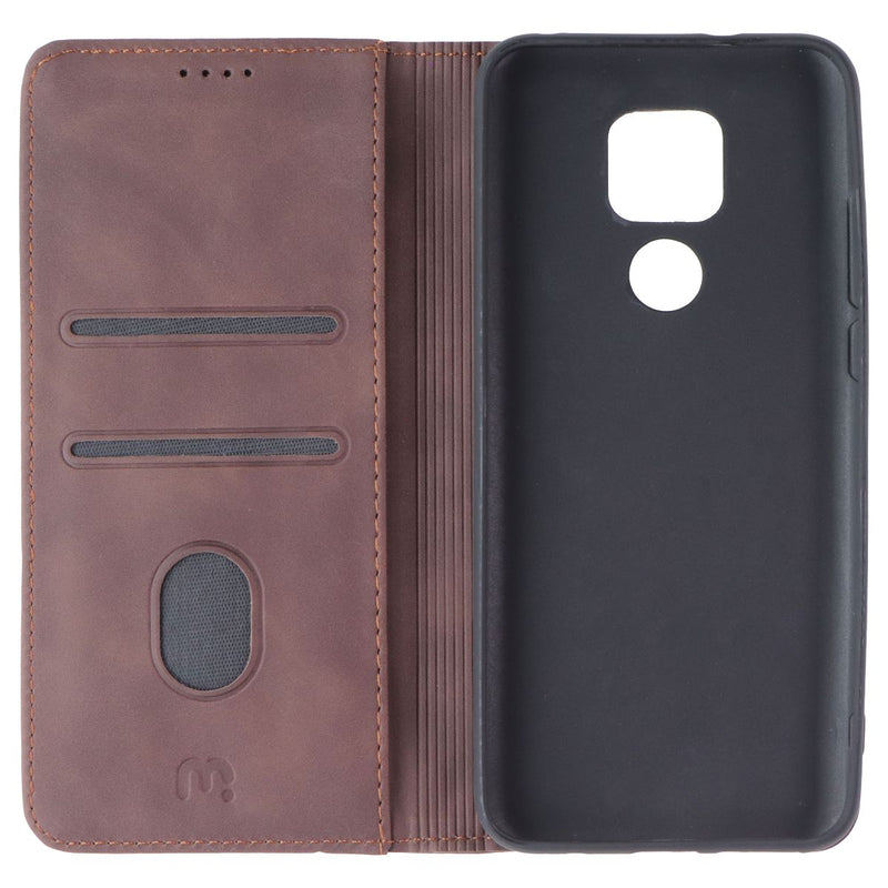 MyBat Pro Executive Series Case for Motorola Moto G Play (2021) - Brown Leather