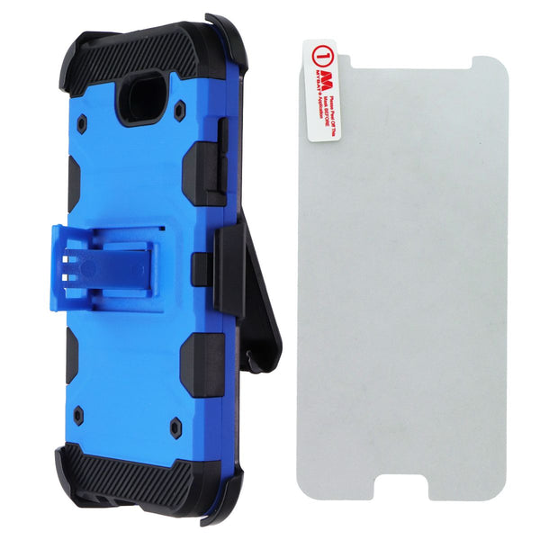 MyBat 3-in-1 Storm Tank Hybrid Case & Holster for Samsung Galaxy J3 2017 - Blue