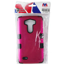 Mybat Protective Cover with Non Slip Grip for LG G3 - Pink/Black