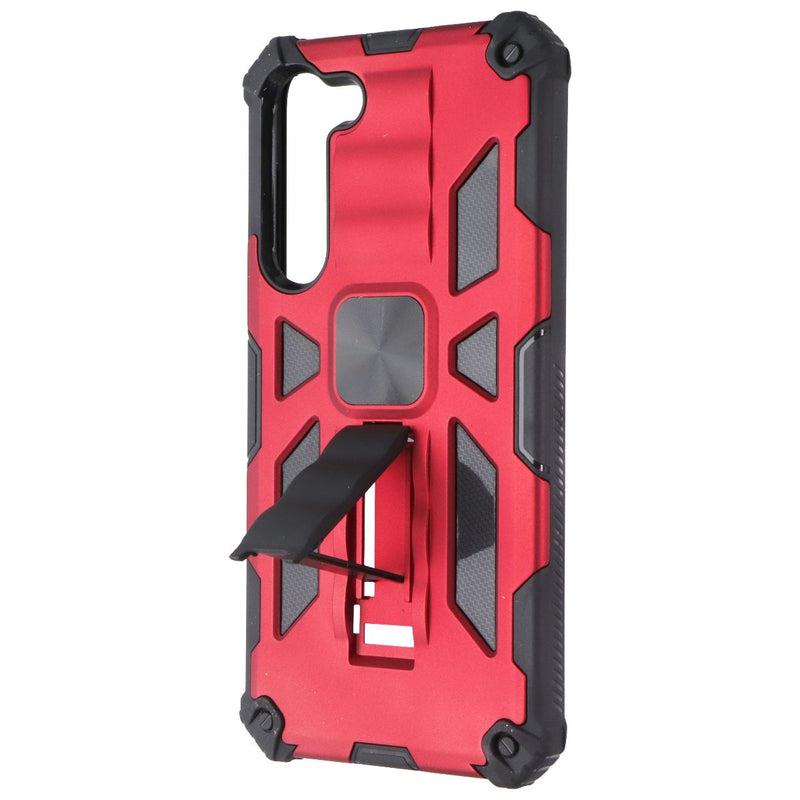 MyBat Rugged Kickstand Case for Samsung Galaxy S23 Plus - Red / Black