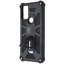 MyBat Sturdy Hybrid Case with Kickstand for Motorola Moto G Play (2023) - Black
