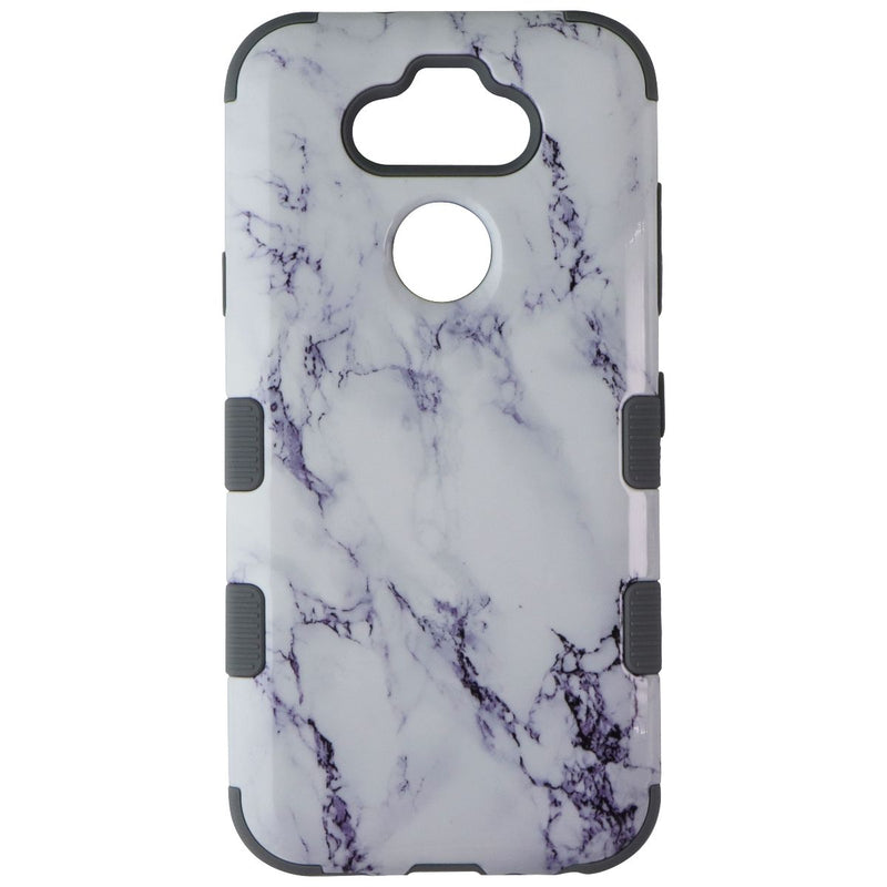 MyBat TUFF Dual Layer Case for LG K31 / Aristo 5 / Fortune 3 - White Marble