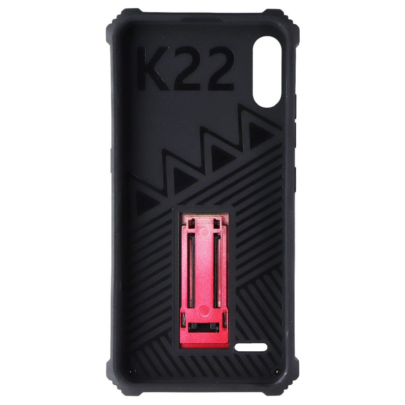 MyBat Rugged Kickstand Case for LG K22 - Red / Black