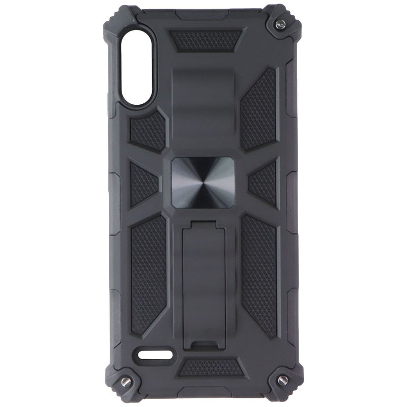 MyBat Rugged Kickstand Case for LG K22 - Black / Black