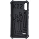 MyBat Rugged Kickstand Case for LG K22 - Black / Black