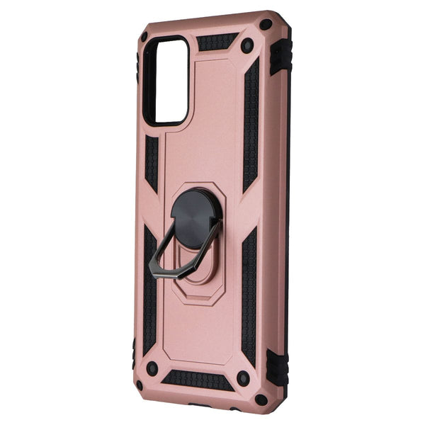 MyBat Hybrid Protector Ring Stand Case for Samsung Galaxy A02s - Rose Gold