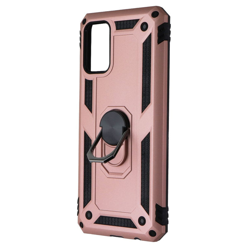 MyBat Hybrid Protector Ring Stand Case for Samsung Galaxy A02s - Rose Gold