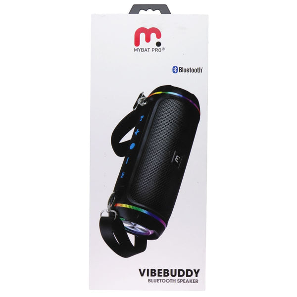 MyBat Pro VibeBuddy Bluetooth Speaker with LED Party Lights - Black