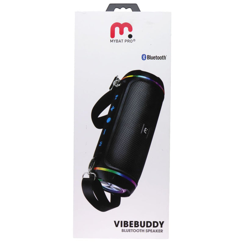 MyBat Pro VibeBuddy Bluetooth Speaker with LED Party Lights - Black