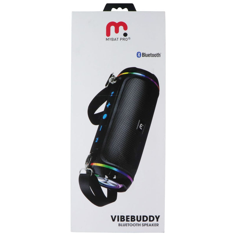 MyBat Pro VibeBuddy Bluetooth Speaker with LED Party Lights - Black