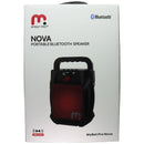MyBat Pro Nova Series Portable Bluetooth LED Speaker - Black / Red (RSKUSU011R)