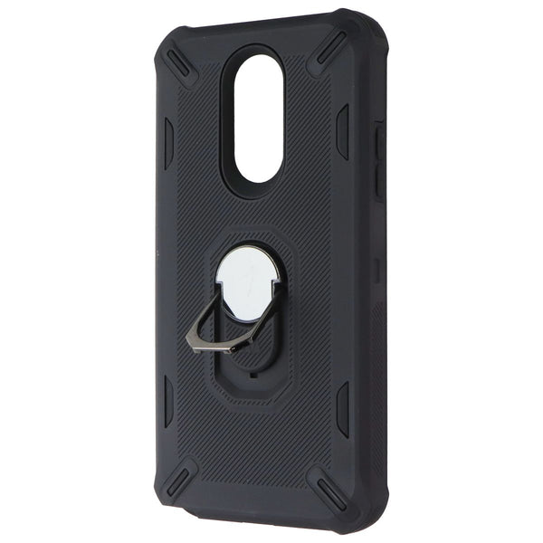 Mybat Premium Rugged Non-Slip Case with Kickstand for LG Stylo 5 - Black