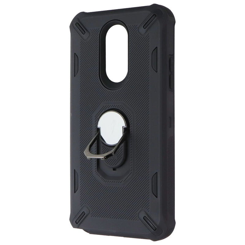 Mybat Premium Rugged Non-Slip Case with Kickstand for LG Stylo 5 - Black