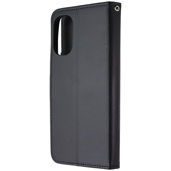 Mybat MyJacket Wallet w/ Magnetic Clasp for Motorola Moto G 5G (2022) - Black