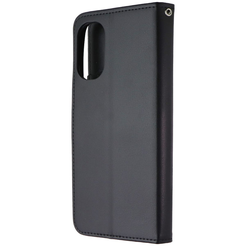 Mybat MyJacket Wallet w/ Magnetic Clasp for Motorola Moto G 5G (2022) - Black