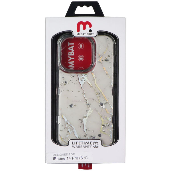 MyBat Pro Tuff Series Hard Case for iPhone 14 Pro - Cream/Shattered Iridescent