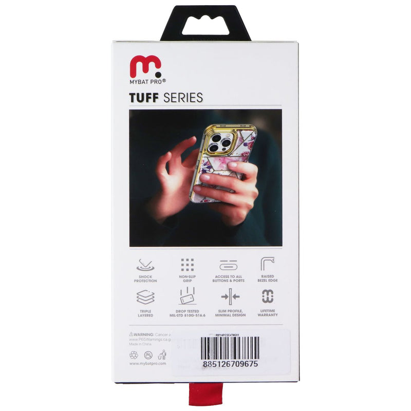 MyBat Pro Tuff Series Hard Case for iPhone 14 Pro - Cream/Shattered Iridescent