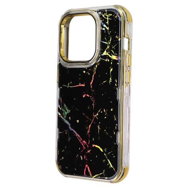MyBat Pro Tuff Series Case for Apple iPhone 14 Pro - Black Marbling / Gold