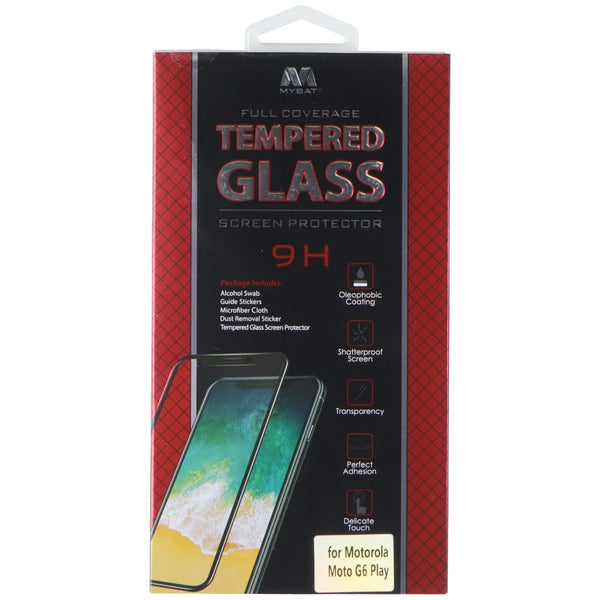 MyBat Full Coverage 9H Tempered Glass Screen Protector for Motorola Moto G6 Play