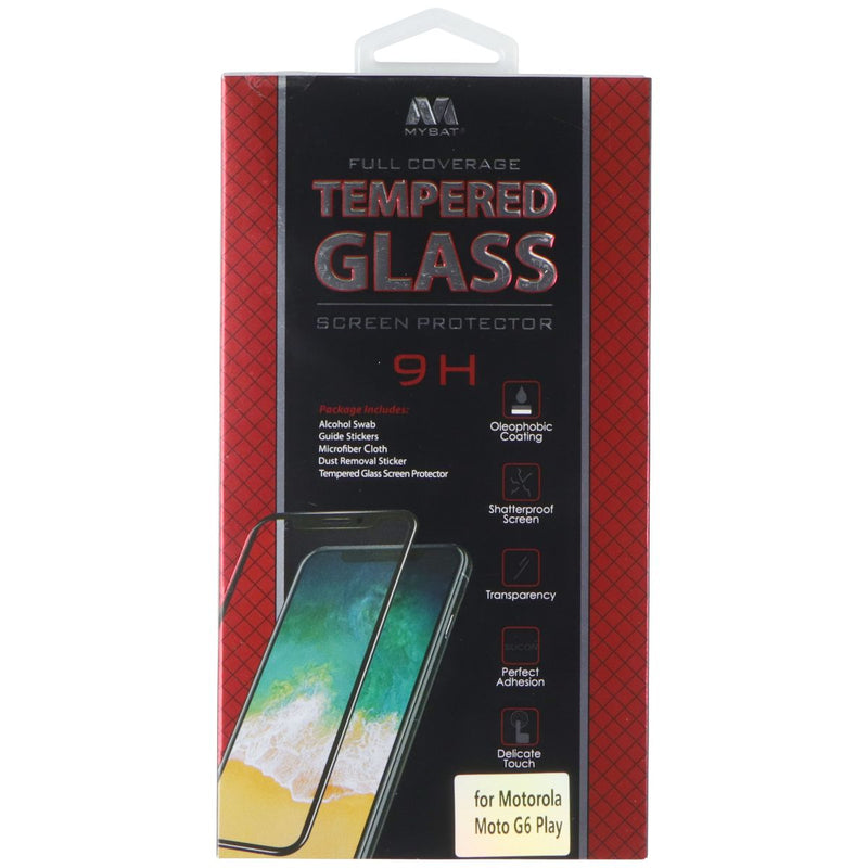 MyBat Full Coverage 9H Tempered Glass Screen Protector for Motorola Moto G6 Play