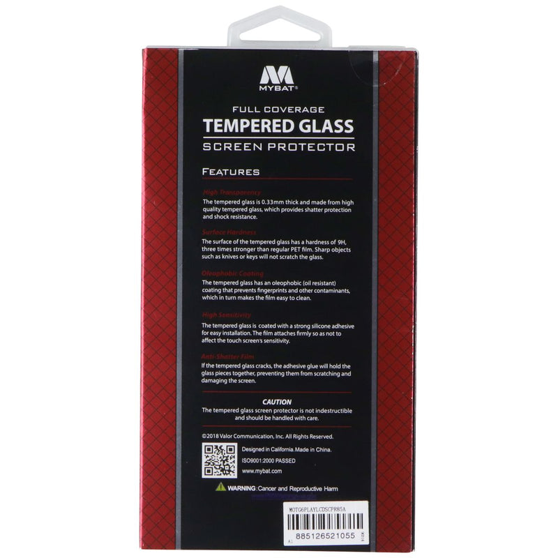 MyBat Full Coverage 9H Tempered Glass Screen Protector for Motorola Moto G6 Play