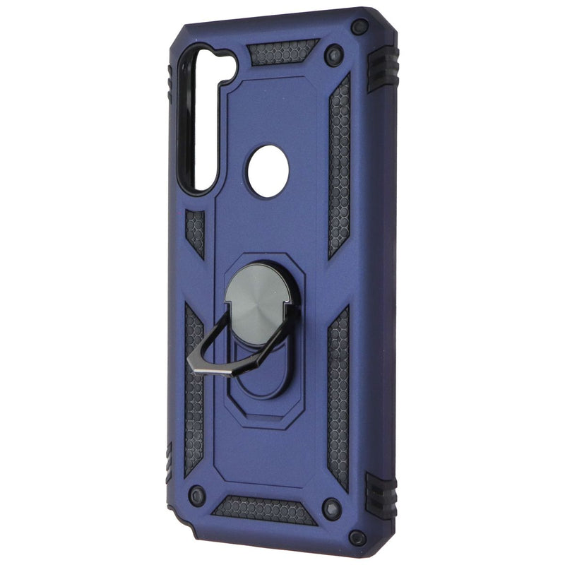 Mybat Premium Case w/ Ring Stand for Motorola Moto G Stylus - Blue / Black