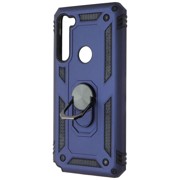 Mybat Premium Case w/ Ring Stand for Motorola Moto G Stylus - Blue / Black