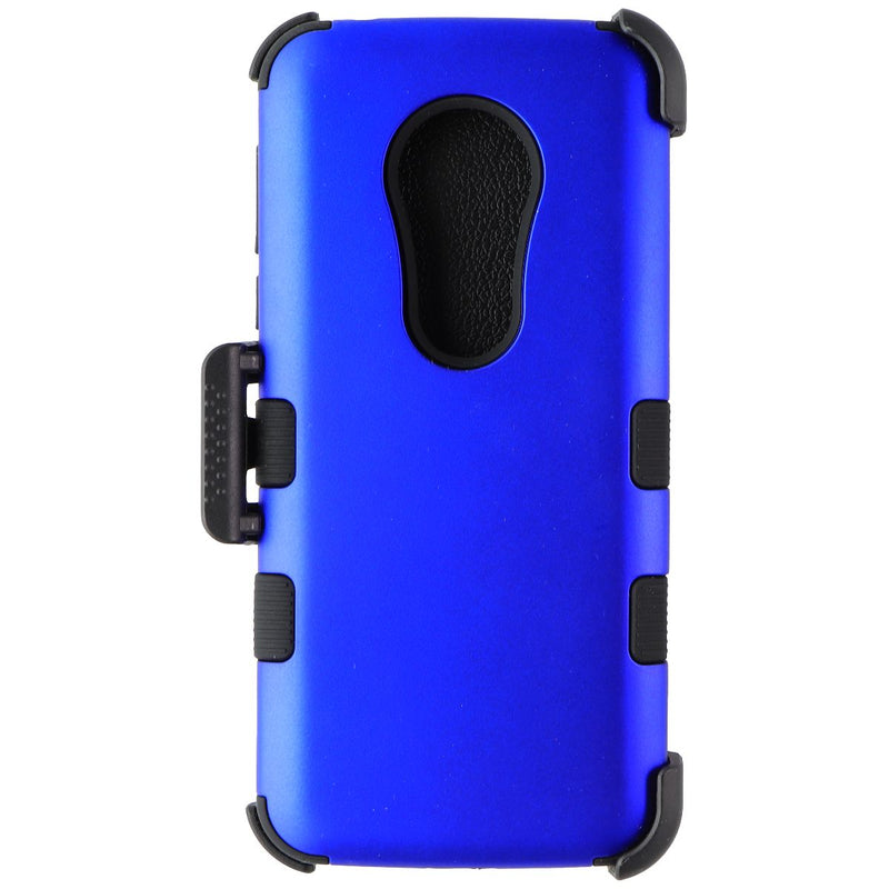 MyBat Dual Layer Case & Holster for Motorola Moto G6 Play - Blue/Black