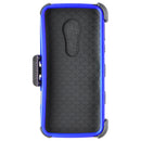 MyBat TUFF Hybrid Series Case & Holster for Motorola Moto G6 Play - Blue/Black