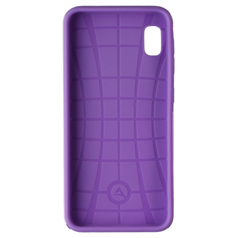 MyBat Encrusted Rhinestones Hybrid Case for Samsung Galaxy A10e - Purple Glitter