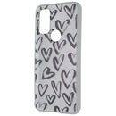 MyBat Pro Mood Series Hard Case for Motorola Moto G Pure - Clear/Black Hearts